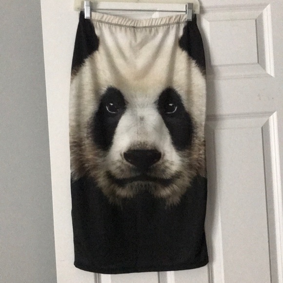 NWOT Topshop Panda Midi Skirt - Picture 3 of 3